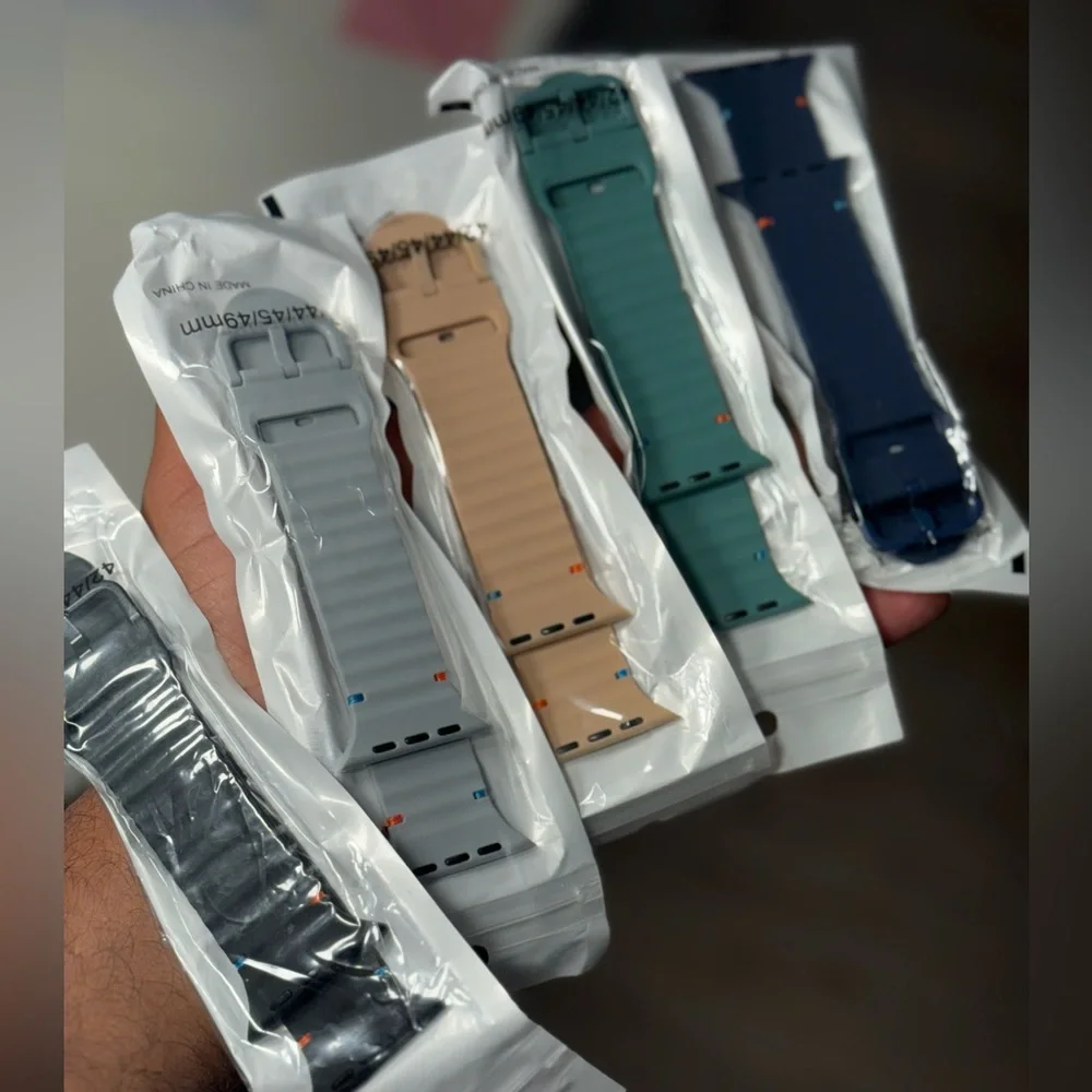 Apple Watch Band 5-Pack Silicone Sport Strap 38/40/41/42/44/45/49mm